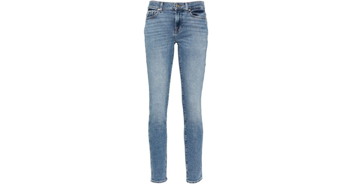 7 For All Mankind `roxanne Luxe Vintage Love Soul` Jeans in Blue | Lyst