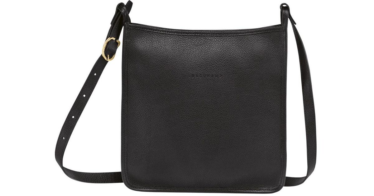 Longchamp `le Foulonné` Medium Crossbody Bag in Black Lyst