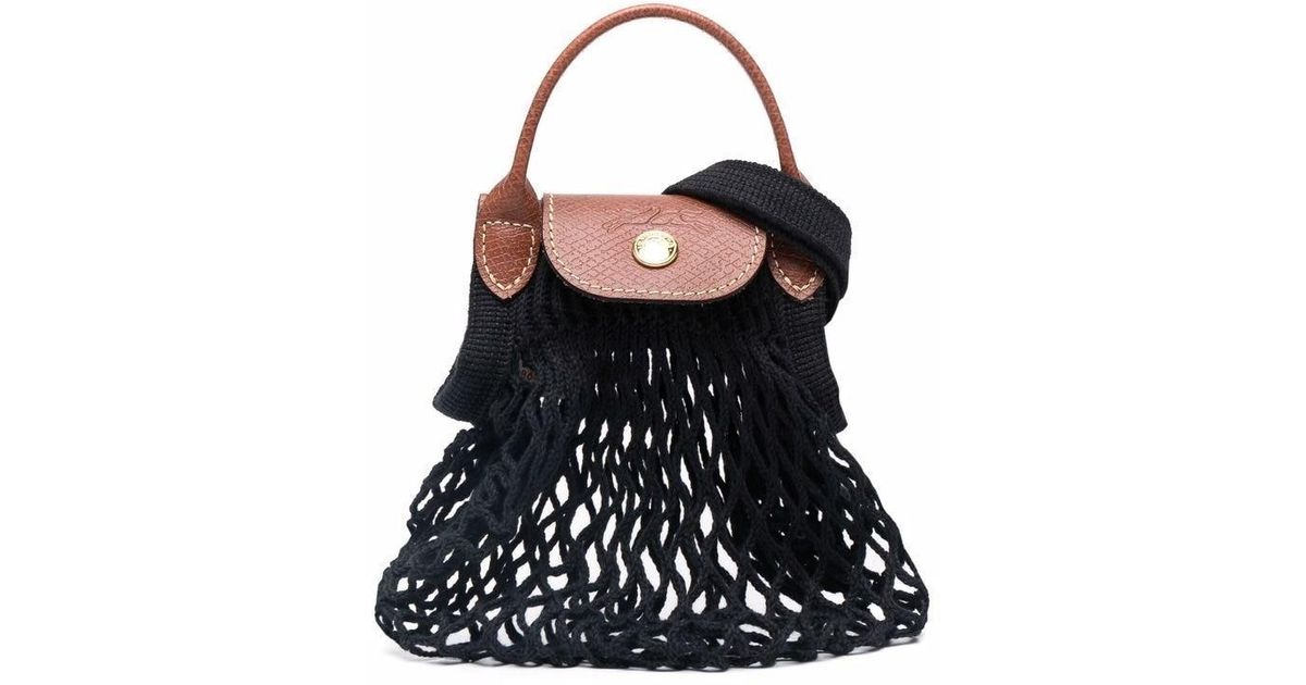 Longchamp `le Pliage Filet` Extra Small Mesh Bag in Blue Lyst