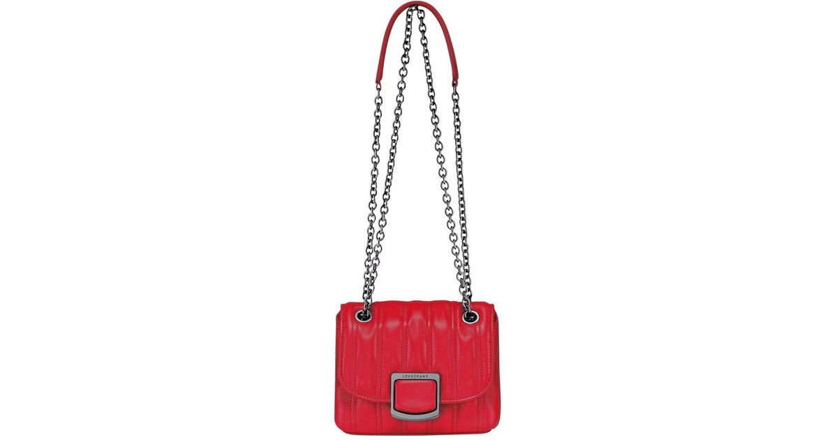 Longchamp Brioche Crossbody Bag Xs in Red Lyst