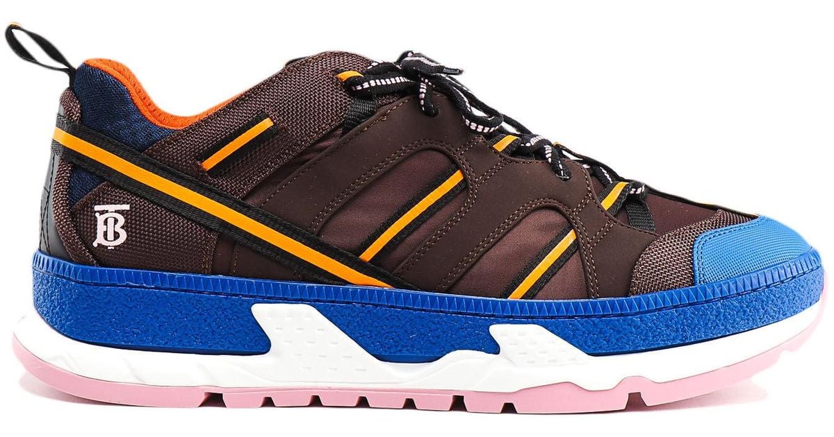 blue burberry trainers
