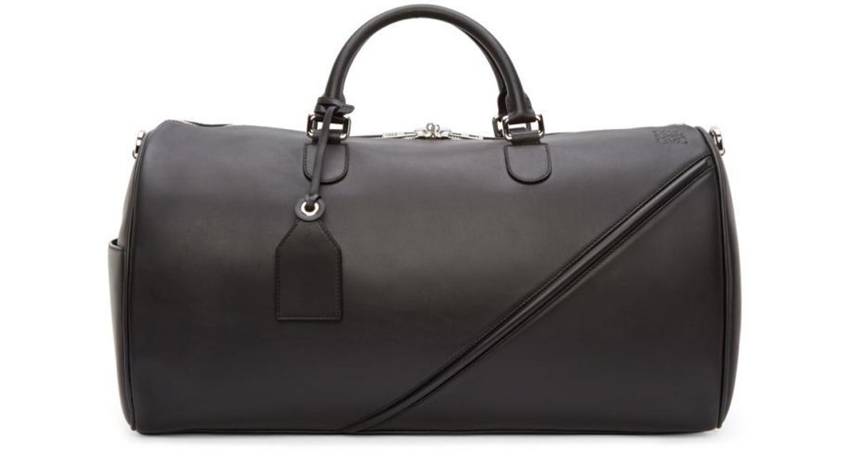 Loewe Black Leather Duffle 51 Bag for 
