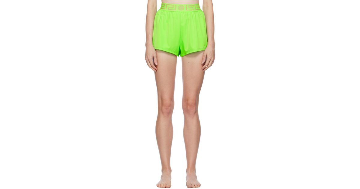 Green versace clearance swim shorts
