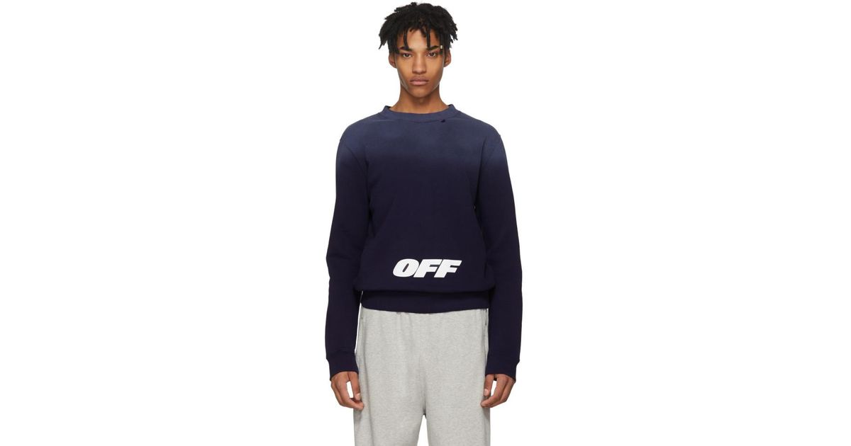 Off white clearance blue wing hoodie