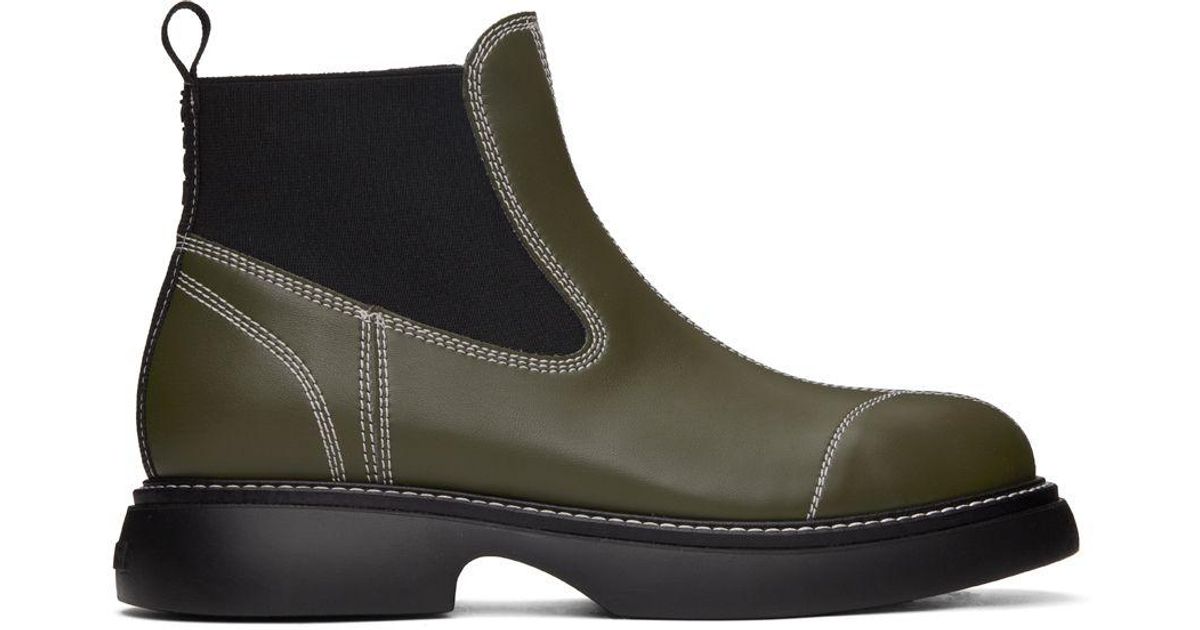 Ganni Everyday Chelsea Boots in Black for Men Lyst