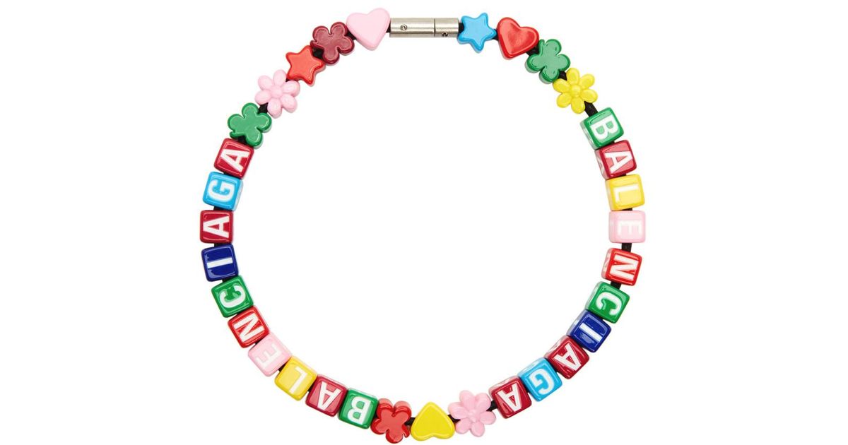 Balenciaga Multicolor Toy Choker in Red Lyst