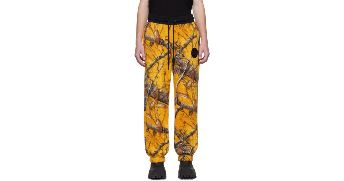 Moose Knuckles Yellow Post Malone Edition Camouflage Lounge Pants