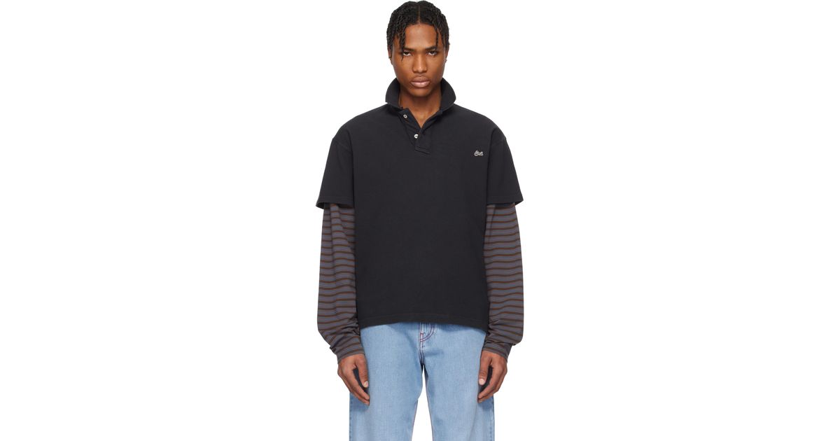 25ss ERL DOUBLE SLEEVE POLO T-SHIRT Sサイズ ERL Double Sleeve Polo T-Shirt | ERL10T035 | SVD KSA