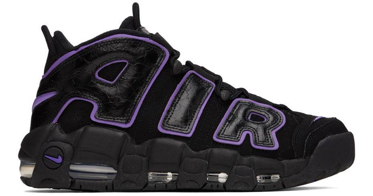 Nike Black & Purple Air More Uptempo '96 Sneakers for Men | Lyst