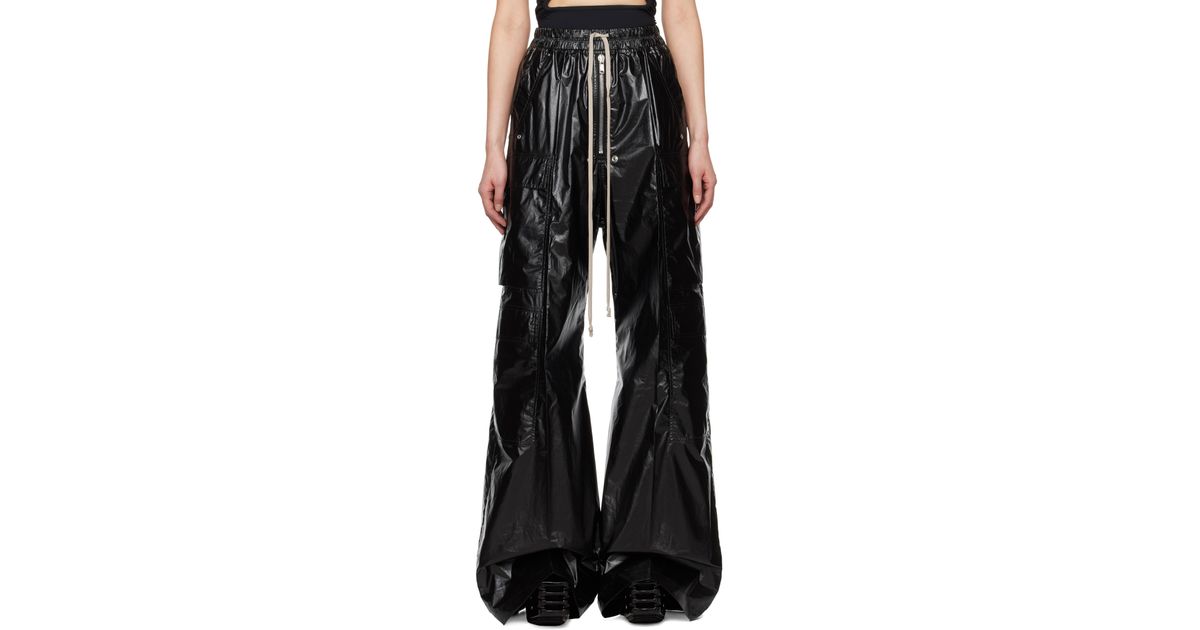 【国内発送】Rick Owens Hollywood Cargobelas ラウンジパンツ Rick Owens ブラック Hollywood Cargobelas ラウンジパンツ