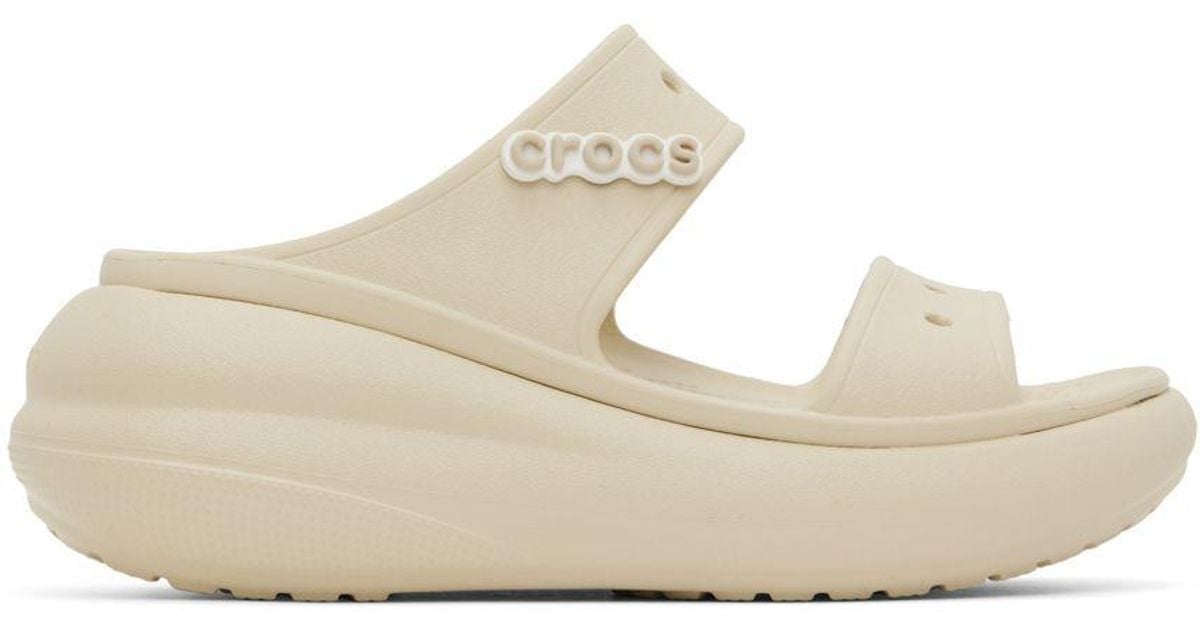 Crocs™ Classic Crush Platform Sandals in Black Lyst