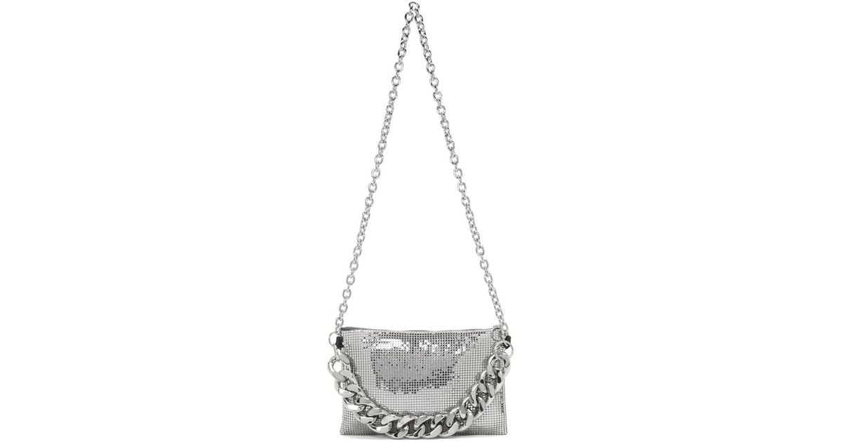 cross body bag silver chain