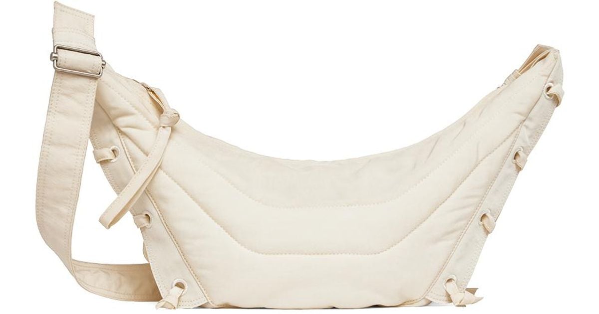 Lemaire Off- Small Soft Game Bag in White | Lyst UK