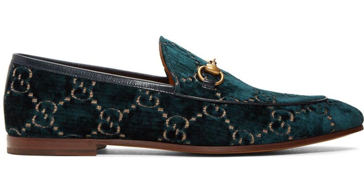 mens velvet gucci loafers