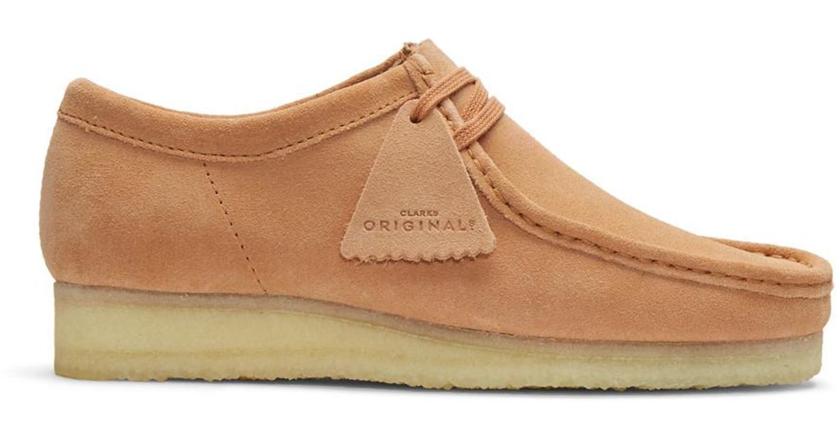 pink suede wallabees