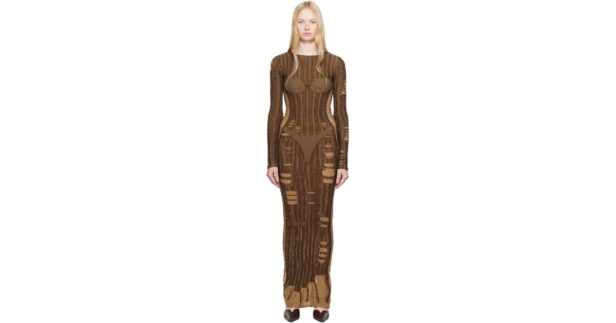 DIESEL M-Calimera Maxi Dress in Black | Lyst