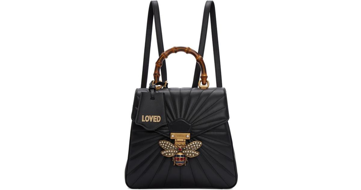 Gucci Leather Black Queen Margaret 