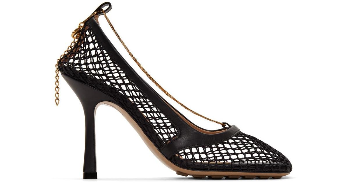 bottega veneta net heels