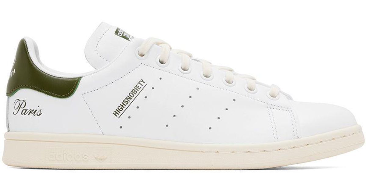 adidas Originals White Highsnobiety Edition Stan Smith Sneakers in Black  for Men | Lyst