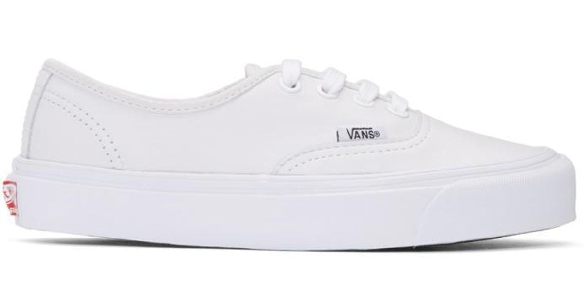vans white leather sneakers cheap online