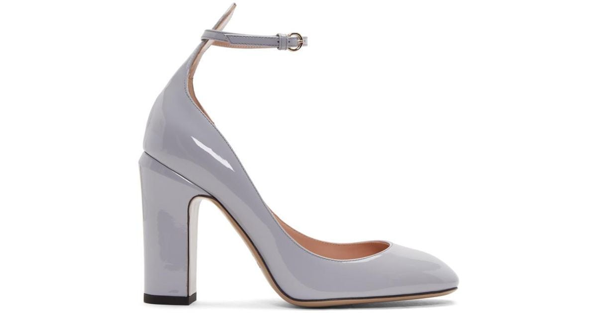 grey mary jane heels