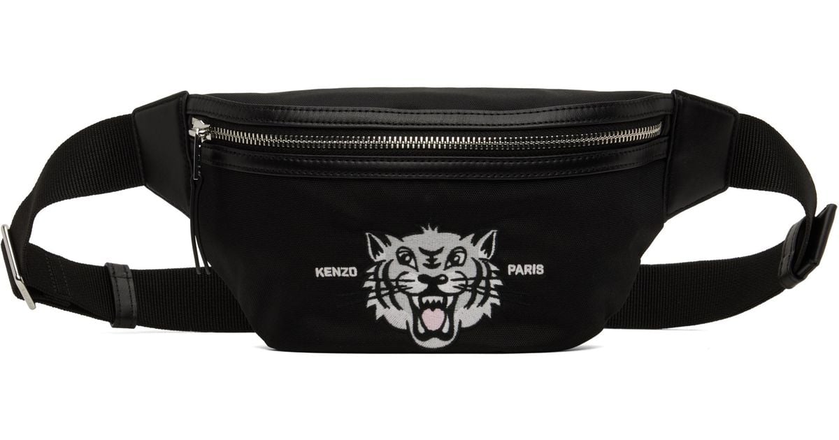 KENZO Paris Varsity' Belt Bag in Black for Men | Lyst