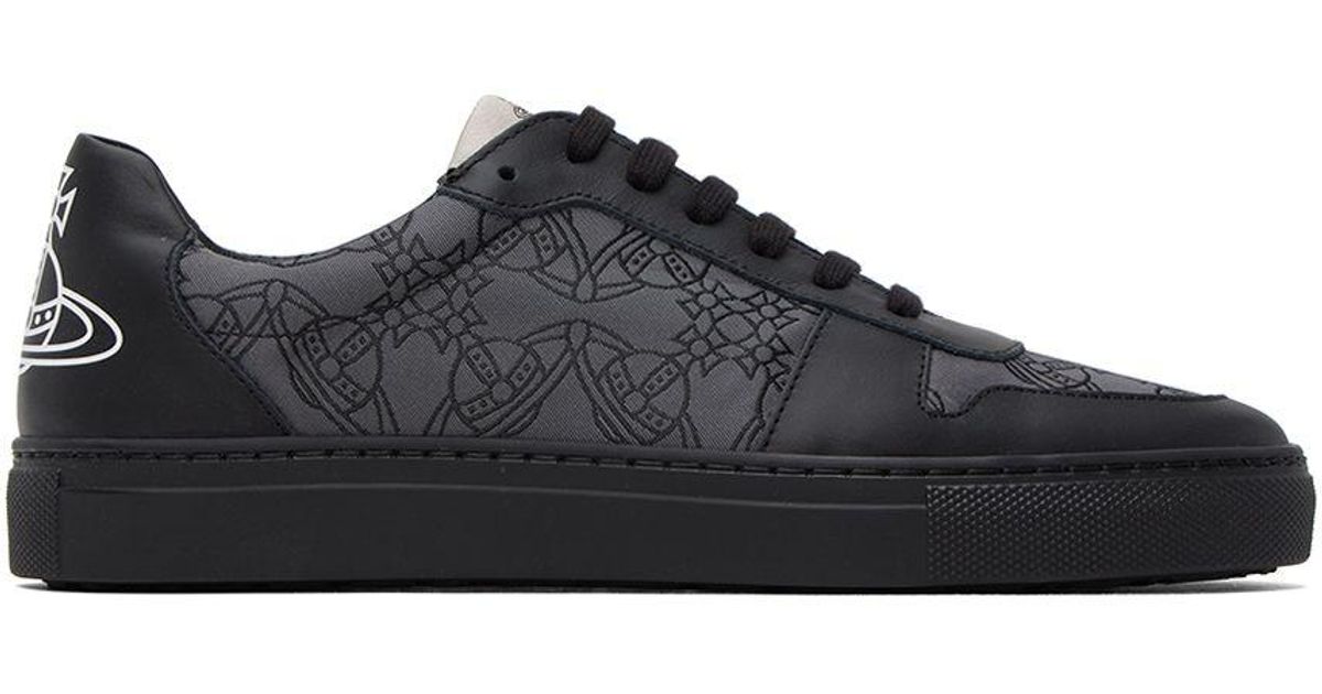 Vivienne Westwood Black Orb Print Sneakers for Men Lyst