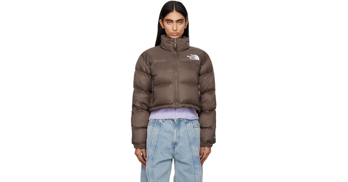 The North Face ブラウン ヌプシ ショート ダウンジャケット ブラウン 