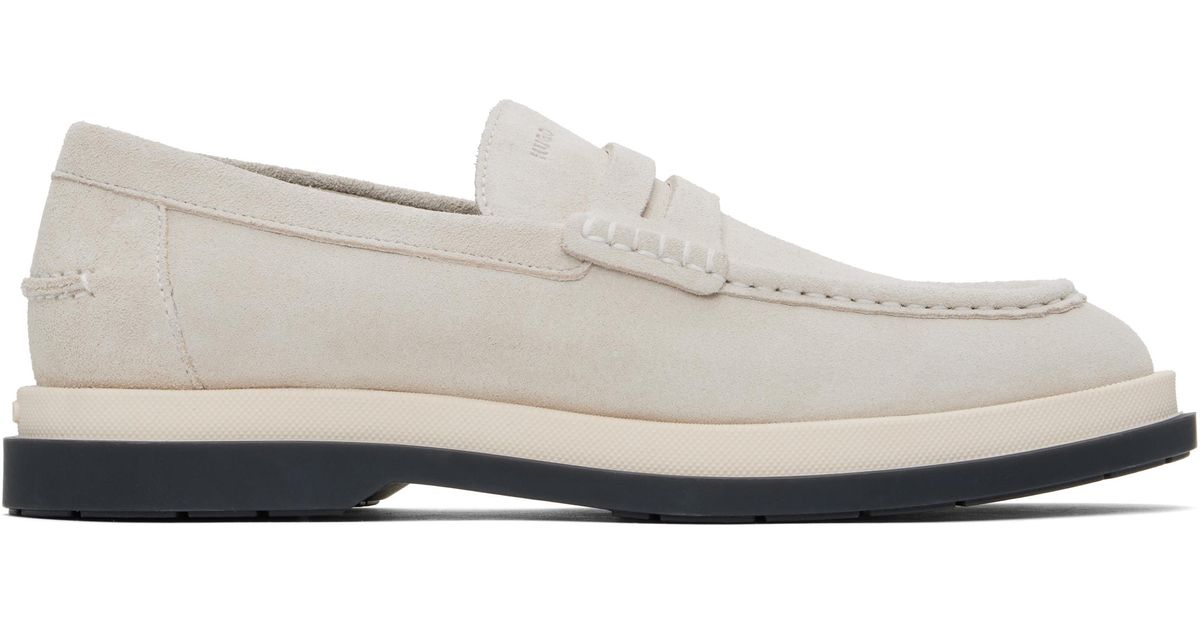 Hugo Off HUGO Off- Suede Loafers in Black for Men | Lyst UK