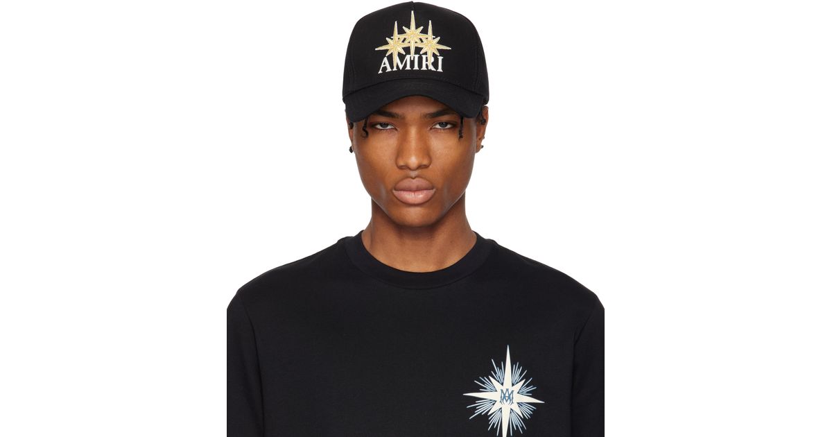 AMIRI starburst キャップ AMIRI Black Starburst Cap Amiri