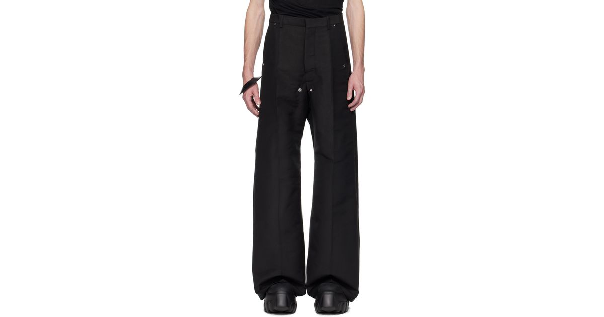 メンズ Rick Owens ブラック Hollywood Tailored Belas トラウザーズ 