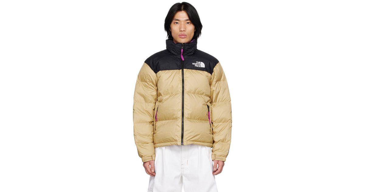 The North Face Black & Khaki 1996 Retro Nuptse Down Jacket for Men