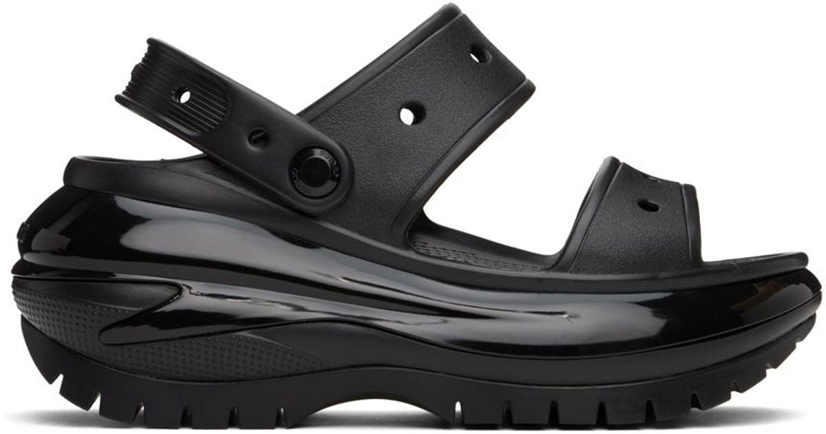 Crocs™ Black Mega Crush Sandals | Lyst UK