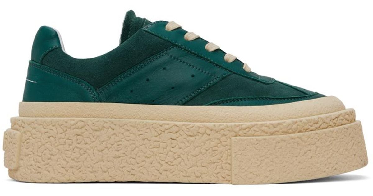 【関税込み】MM6 Maison Margiela グリーン Gambetta スニーカー MM6 by Maison Martin Margiela ーン Gambetta スニーカー