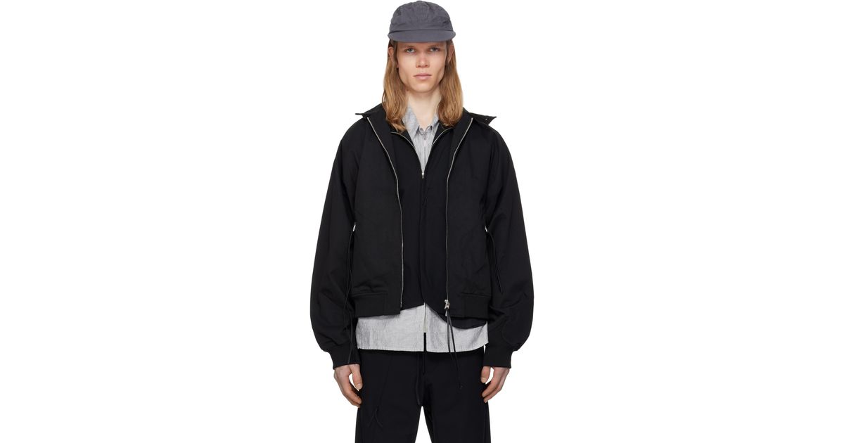 Post Archive Faction PAF 8.0 Center Bomber Jacket in Black for Men