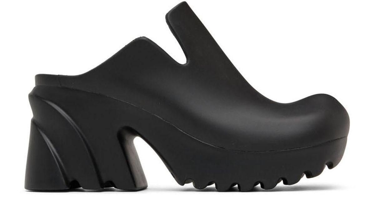 Bottega Rubber Flash Clogs in Black Lyst