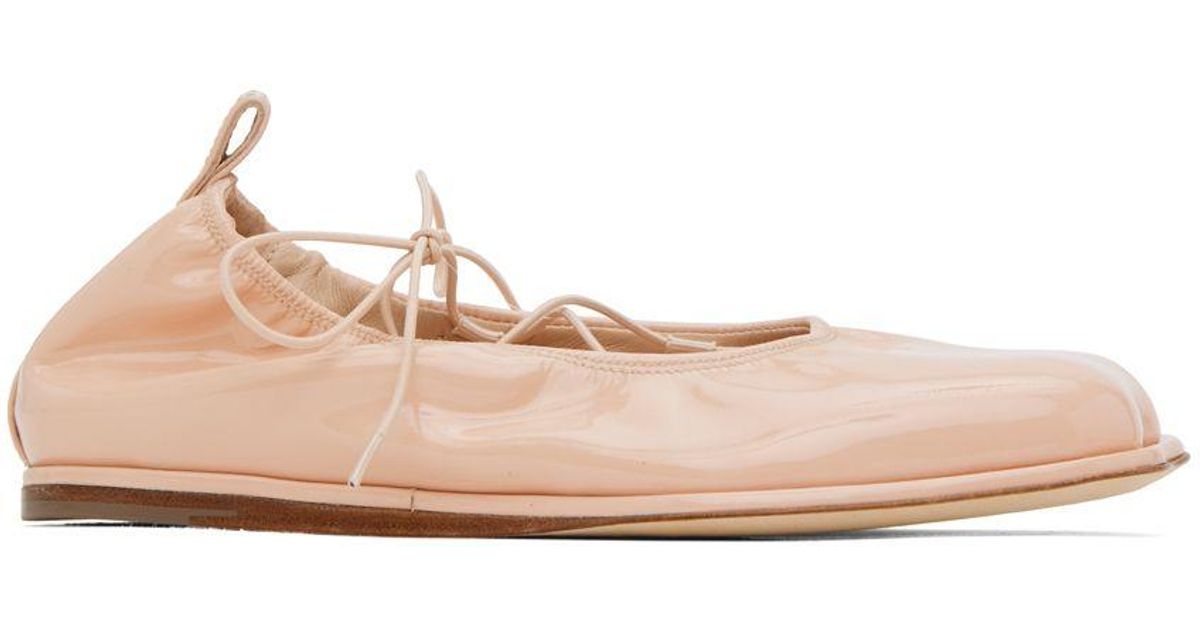 Simone Rocha Pink Heart Toe Ballerina Flats in Black Lyst