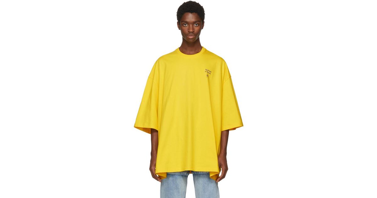 balenciaga t shirt yellow