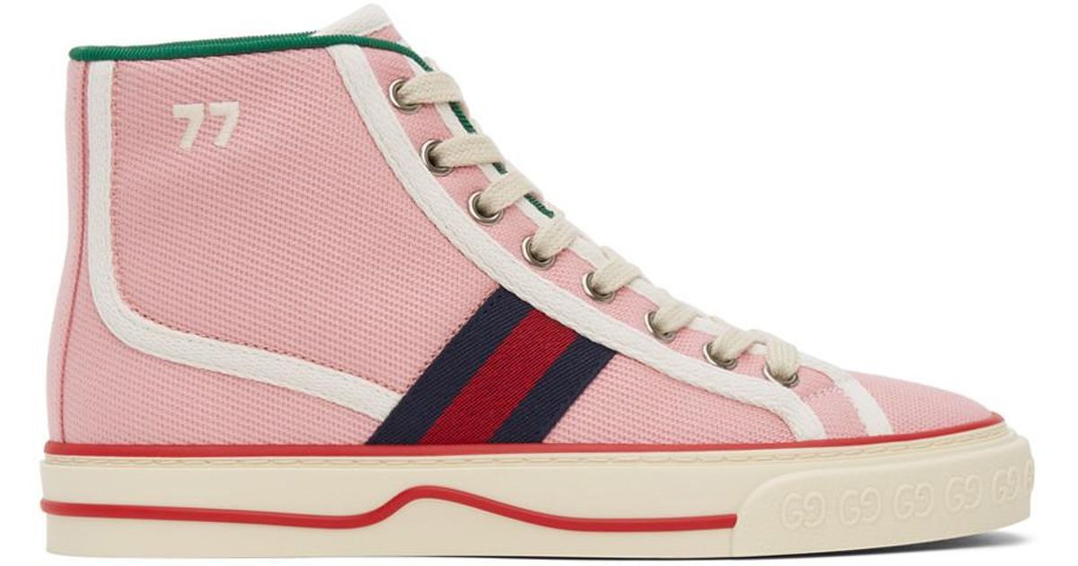 tennis 1977 high top platform sneaker gucci