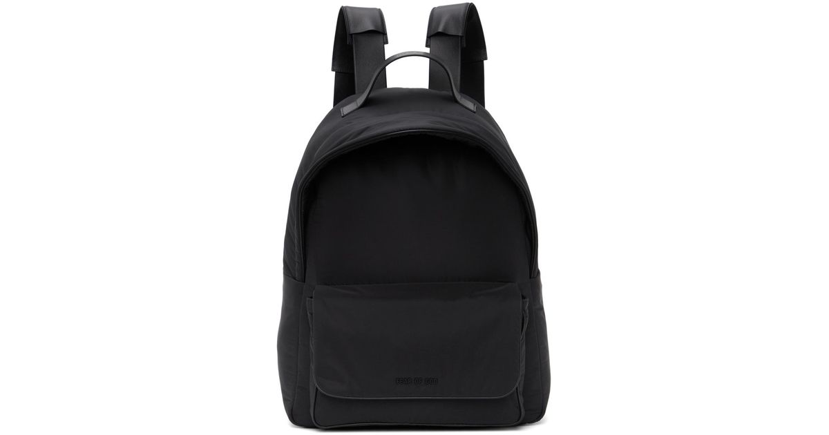 Fear Of God Black Nylon Backpack | Lyst