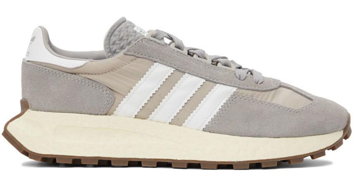 adidas Originals Suede Grey Retropy E5 Sneakers in Gray for Men | Lyst