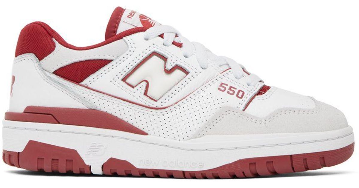 red white new balance 550