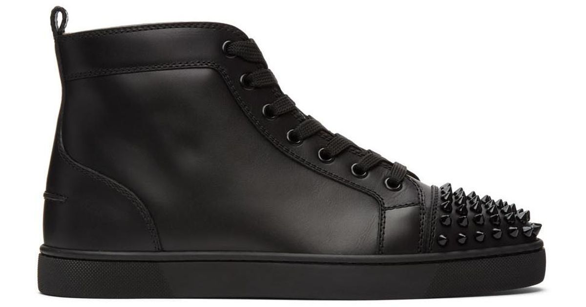 christian louboutin high top black