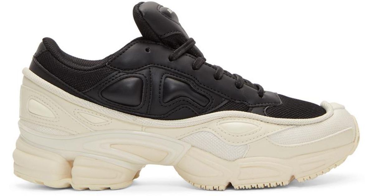 raf simons black and white adidas originals edition ozweego sneakers in black lyst raf simons black and white adidas originals edition ozweego sneakers in black lyst