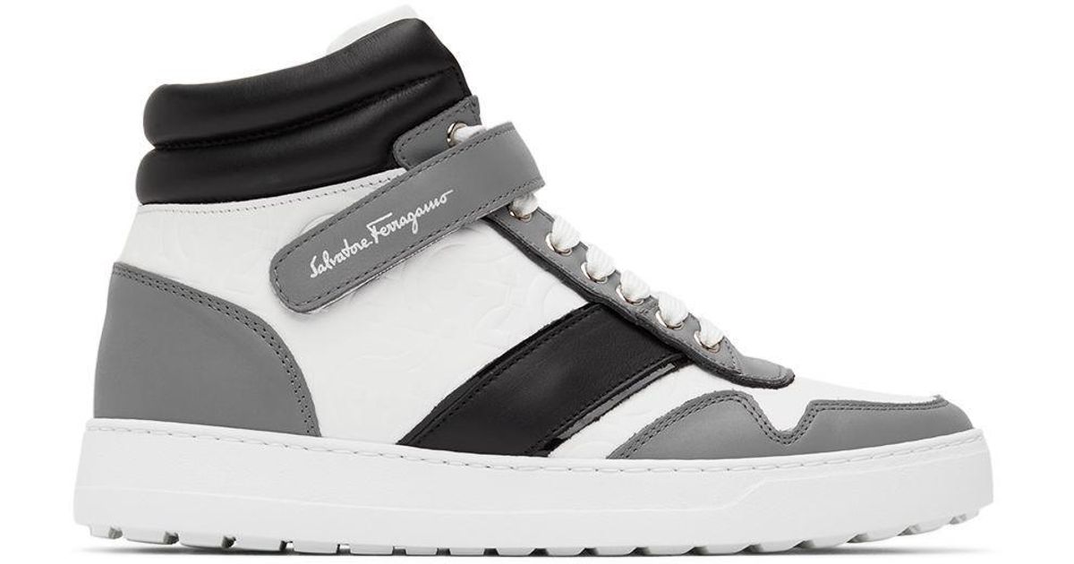 ferragamo high top sneakers