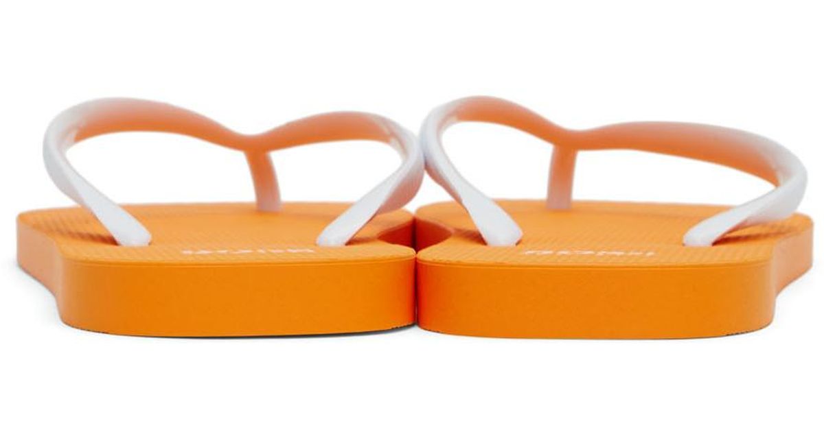 BOSS by HUGO BOSS Rubber Pacific Flip Flops in Orange for Men - Lyst