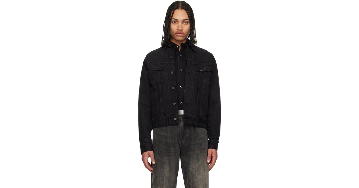 RRL Worn-In Trucker Denim Jacket in Black for Men Lyst