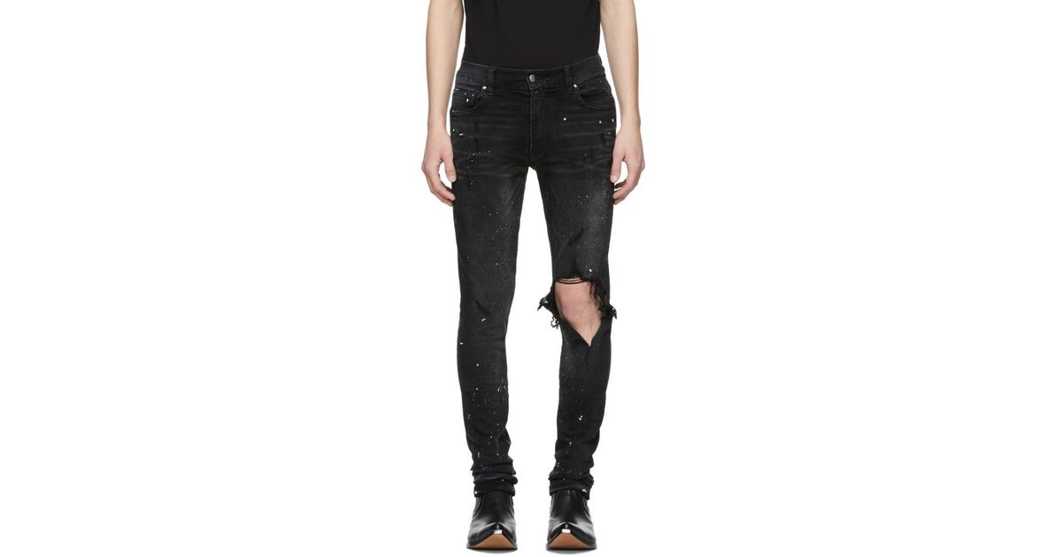 amiri artist broken jeans