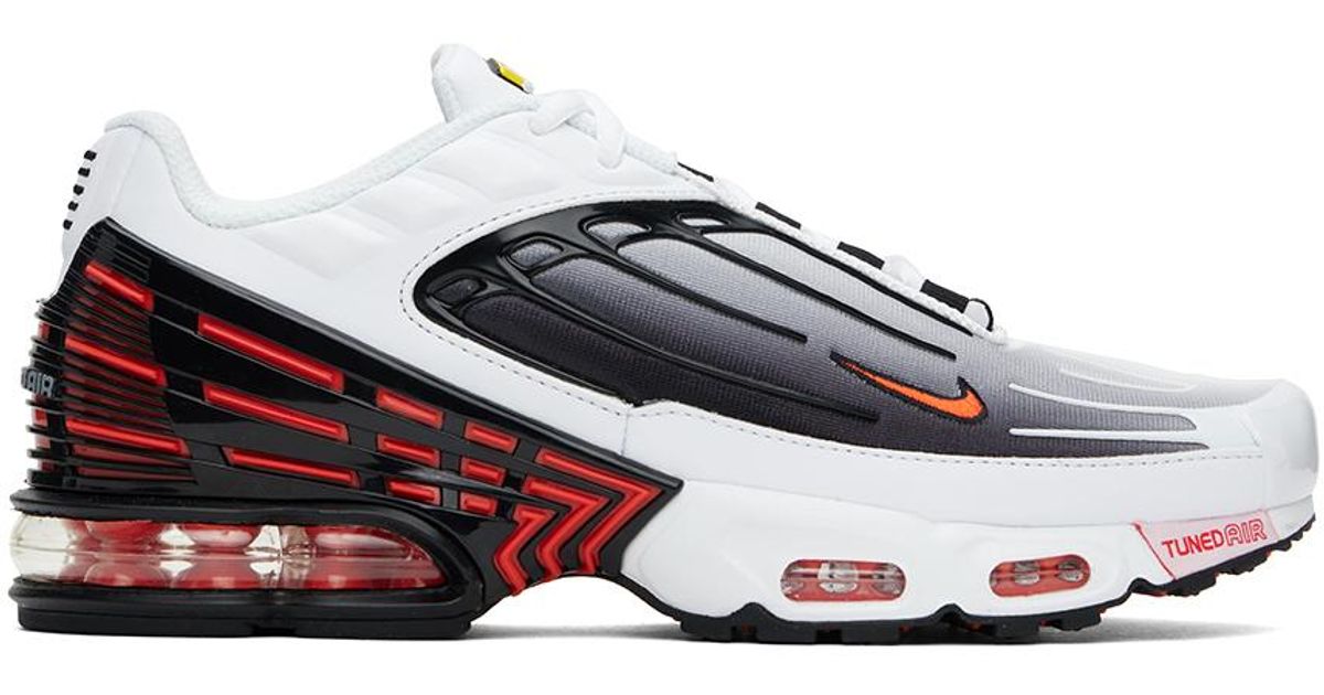 nike air max plus 3 black orange red
