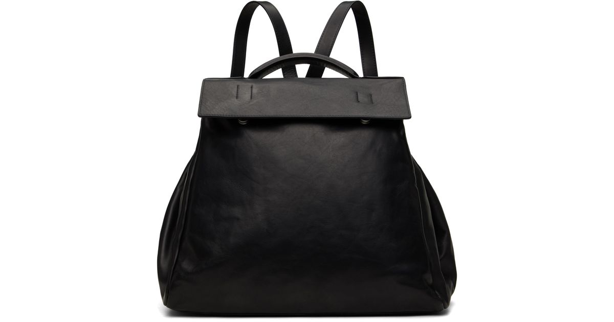 Dries Van Noten Leather Backpack in Black for Men | Lyst